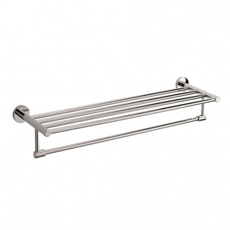 Ponte Giulio F47APS01 Towel Bar with Top Shelf, Stainless Steel