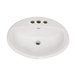 American Standard 0476028 Aqualyn Drop-In Sink With 4" Centerset