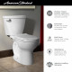 American Standard 2880128ST.020 Cadet 3 Left Trip Lever 15" Round-Front Easy Installation Toilet w/Slow Close Seat