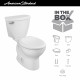 American Standard 2880128ST.020 Cadet 3 Left Trip Lever 15" Round-Front Easy Installation Toilet w/Slow Close Seat