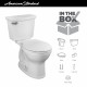 American Standard 747BA107SC.020 Champion Two-Piece 1.28 gpf Chair Height Round Front Toilet w/Seat
