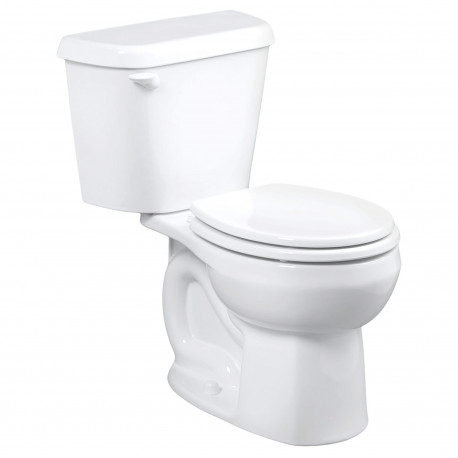 American Standard 751DA Colony Left Trip Lever Chair Height Round-Front Toilet w/Seat