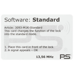 Hafele 231.07.422 Programming Card For Standard Mode