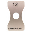 Hafele 231.53.953 Safe-O-Mat Locker Number Decal With Numbers, 1XQuarter Series 1 SRAAA