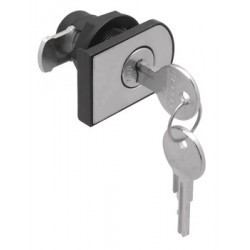 Hafele 233.17.630 Glass Door Lock(Pack of 10), Matt Nickel, Horizontal