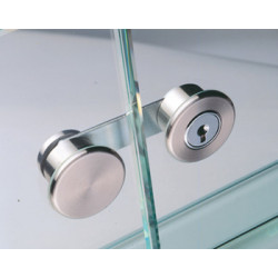 Hafele 233.47.041 Glass Door Cam Lock , for Double Doors, Keyed Alike