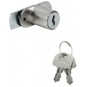 Hafele 235.04.701 Cylinder Cam Lock, with Fixed Plate Cylinder, with Straight Locking Cam