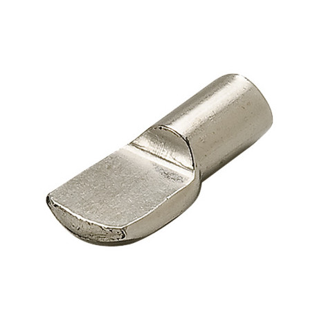 20) CLEAR SHELF SUPPORTS - NICKEL PIN - 3MM (1/8)