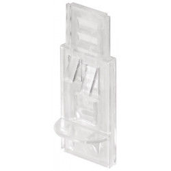 Hafele 282.28.490 Mullion Shelf Clip, Adjustable, Plastic, 5mm
