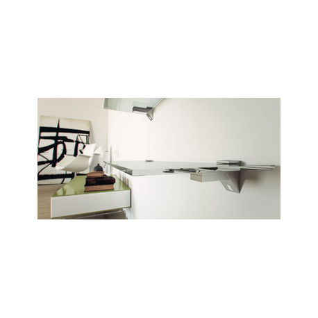 Hafele 284.09.980 Kalabrone Shelf Support, Wall Fixing, for Glass Shelves