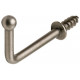 Hafele 510.86. Ball Point Hook, Fits into 4 mm Holes