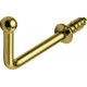 Hafele 510.86. Ball Point Hook, Fits into 4 mm Holes