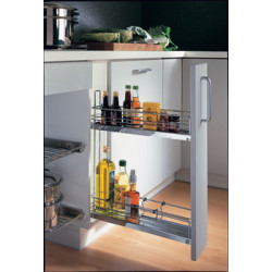 Hafele 545.61.233 Base Cabinet Pull-Out, 3-Tier, 90D