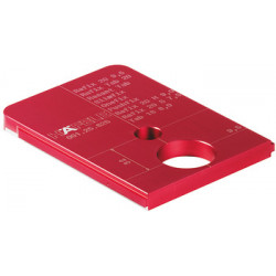 Hafele 001.25.625 Red Jig Drill Guide For Rafix 20 Anod Aluminium