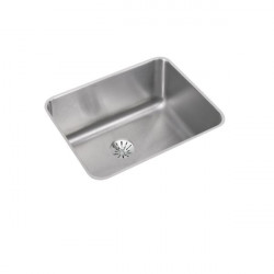 Elkay ELUH211510PD Gourmet (Lustertone) Stainless Steel Single Bowl Undermount Sink Kit