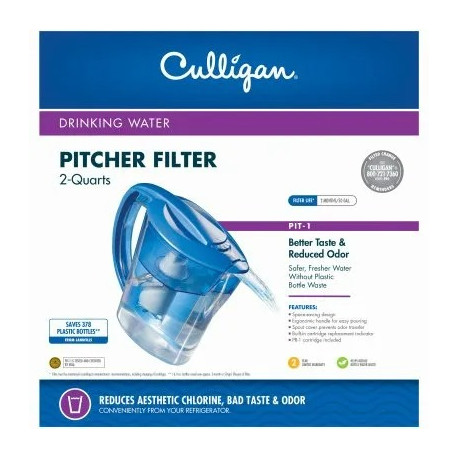 Culligan PIT-1 Replacement Pitcher Water Filter, 2-Qt.