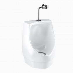 Sloan HYB-1000-RET Vitreous China Waterfree Urinal,Hybrid Urinal,Retrofit w/ JetRinse Solution Technology