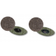 Gemtex Abrasives 2131 Silicon Carbide Heavy Duty (Black) Mini Resin Fibre Disc (50 Box)