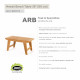 ARB Teak BEN57 Hawaii Bench Table