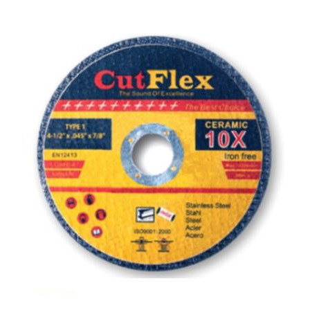 Gemtex Abrasives 64000 CutFlex Type 1 and Type 27 High Speed Cut-Off Wheel