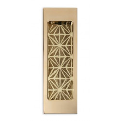 Accurate Thom Filicia Aurora Rectangular Pocket Door Flush Pull w/ Etched Inlay, Invisi Mount