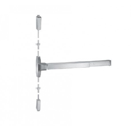 International Door Closers 8730 Narrow Design Surface Vertical Rod Exit Device, Grooved Device Body