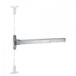 International Door Closers 8750 Narrow Design Concealed Vertical Rod Exit Device, Grooved Device Body
