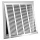 American Metal Products 192335 Lanced Return Air Filter Grille, Steel, White