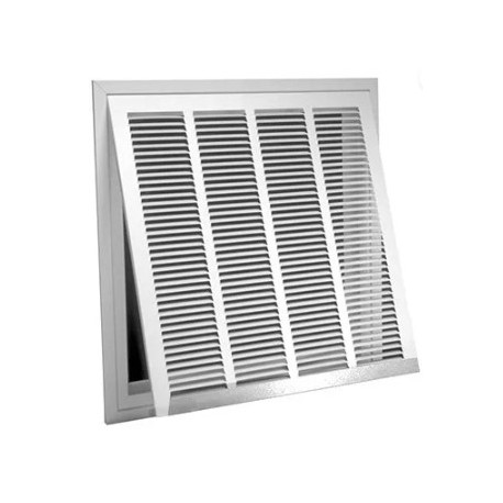 American Metal Products 192335 Lanced Return Air Filter Grille, Steel, White