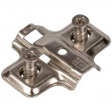 Hardware Resources 400.011 HR MAX Standard Duty Non-Cam Adjustable Steel Plate w/ Euro Screw