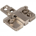 Hardware Resources 400.0P32.05 Zinc Die Cast Plate with Euro Screws for 500 Series Euro Hinges