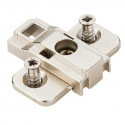 Hardware Resources 400.0P7 Zinc Die Cast Plate with Euro Screws for 500 Series Euro Hinges
