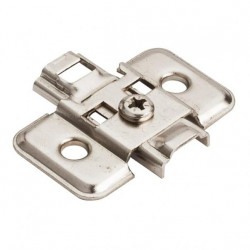 Hardware Resources 400.0R2 Standard Duty Steel Plate for 500 Series Euro Hinges