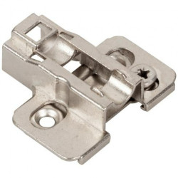 Hardware Resources 600.0P29.05 Heavy Duty Cam Adj Zinc Die Cast Plate with Euro Screws