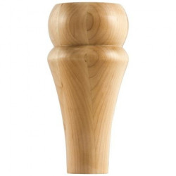 Hardware Resources BF15-1 Round Contemporary Bun Foot, 3" W x 3" D