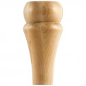 Hardware Resources BF15-1 Round Contemporary Bun Foot, 3" W x 3" D