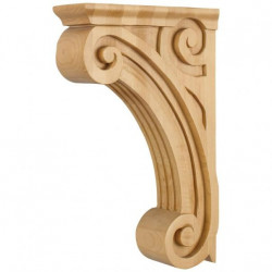 Hardware Resources COR4 Scrolled Fluted Corbel