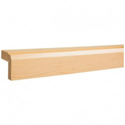 Hardware Resources LR006-HMP Beveled Shaker Light Rail Moulding, Wood Species-Hard Maple