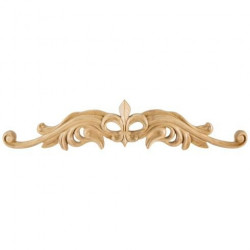 Hardware Resources ONL-08 Hand Carved Fleur-de-lis Onlay