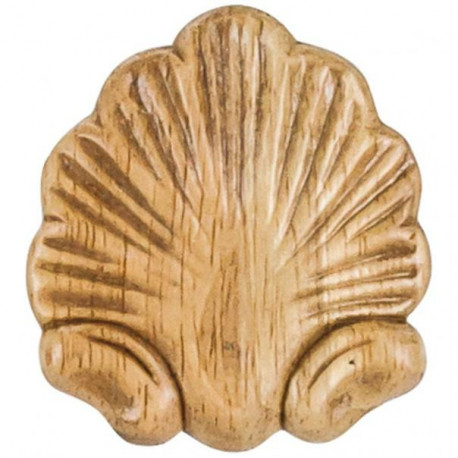 Hardware Resources PAPL-06RW Pressed Rubberwood Shell Applique