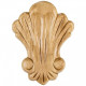 Hardware Resources PAPL-08RW Rubberwood Pressed Shell Applique
