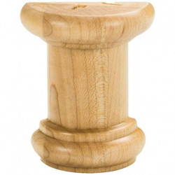 Hardware Resources SPOL1 Half Round Spool, 2 1/2" W x 1 1/4" D x 3" H