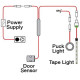 Hardware Resources T-DSS-30W-IR Door Sensor Switch for LED Lighting