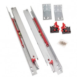 Hardware Resources USE58 HR MAX Standard Duty Soft-Close Full Extension Undermount Slide Kit, Pair