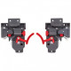Hardware Resources USE58-CLIP-4W 4-Way Adjustable Clip for USE58-Kit Undermount Slide