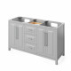 Hardware Resources VKITCAD60 60" Cade Vanity, double bowl