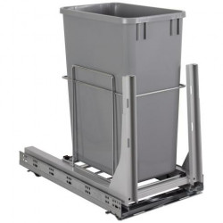 Hardware Resources WC-EMBM Soft-Close Trashcan Pullout, Finish-Grey