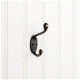 Hardware Resources YD40-337 Small Transitional Double Prong Wall Mounted Hook