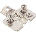 Hardware Resources 600.0P74.05 HR MAX Heavy Duty 2 mm Cam Adjustable Zinc Die Cast Plate w/ Euro Screw