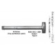 Detex ADVANTEX 82 Series Concealed Vertical Rod Exit Device ( For Aluminum Door )